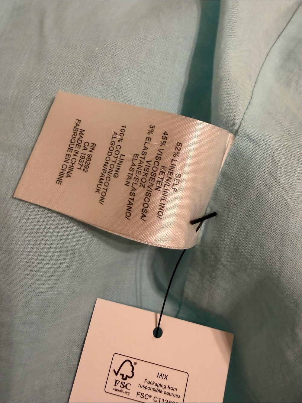 Tibi Marta Smocked Blue Linen Dress - Picture 15 of 15